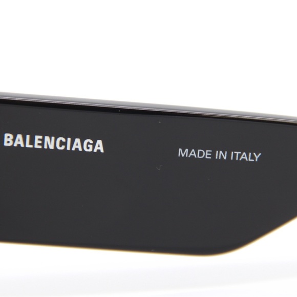 NEW BB0258S 001 OVERSIZED BALENCIAGA BLACK SUNGLASSES - Picture 14 of 15